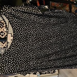 Blouse 1x Black/white